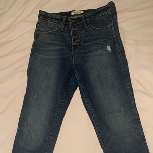 Madewell 10” High Rise Button Fly Jeans